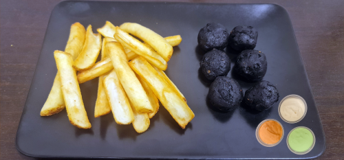 Fekete cheddar sajt Tál